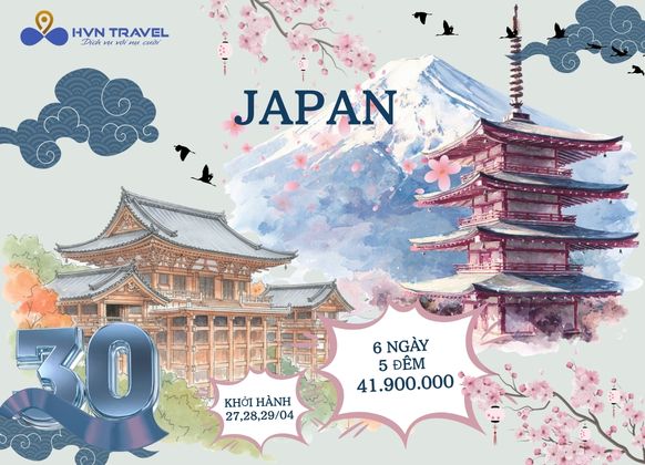 Tour Du Lịch Nhật Bản Ngày Lễ 30/4